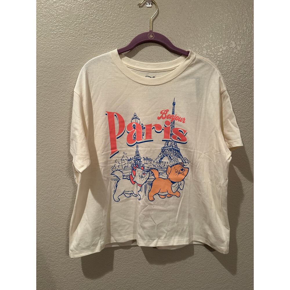 NWOT Disney Aristocats Marie Toulouse and Berlioz Cats Stroll Bonjour Paris XL